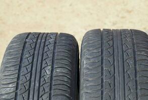 Automobile wheel. Rubber tires. Summer rubber set for the car. W photo