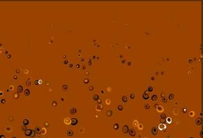 Light Orange vector pattern with spheres.