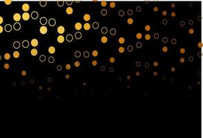 Dark Orange vector template with circles.