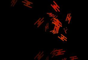 Dark Orange vector background with straight lines.