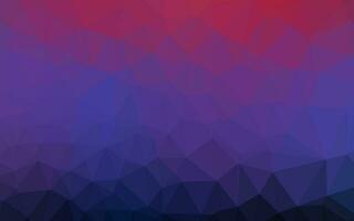 Dark Blue, Red vector polygon abstract backdrop.