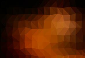 Dark Orange vector abstract polygonal layout.