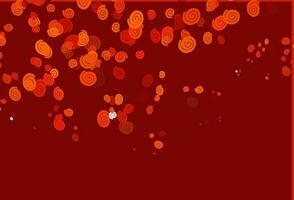 Light Orange vector background with lamp shapes.