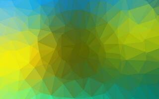 Dark Blue, Yellow vector shining triangular background.