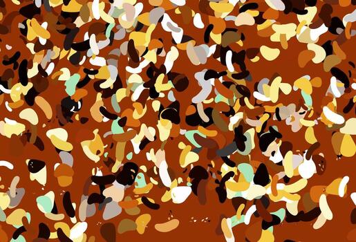 Light Orange vector backdrop with abstract shapes.