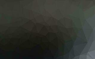 Dark Black vector polygonal background.