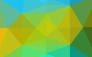 telón de fondo abstracto de polígono de vector azul claro, amarillo.