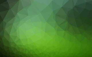 Dark Green vector low poly texture.