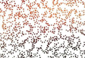 Light Orange vector background with bubbles.