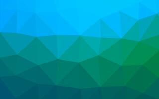 Light Blue, Green vector polygon abstract layout.