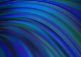 Dark BLUE vector background with curved circles.