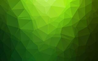 Light Green vector polygonal template.