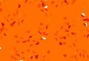 Light Orange vector backdrop with abstract shapes.