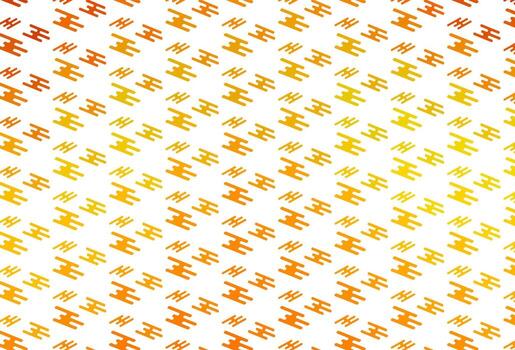 Plantilla de vector naranja claro con palos repetidos.