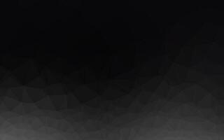 Dark Black vector shining triangular background.