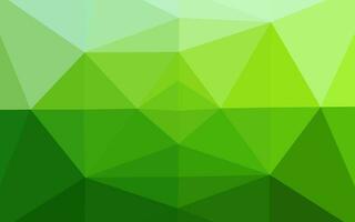 Light Green vector triangle mosaic texture.