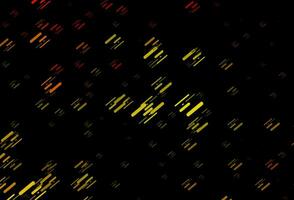 Dark Orange vector template with repeated sticks.
