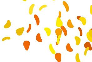 Light Orange vector background with abstract forms.