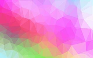 Light Multicolor, Rainbow vector triangle mosaic texture.