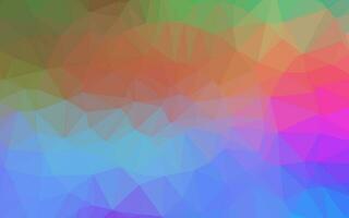 Light Multicolor, Rainbow vector blurry triangle pattern.