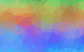 Light Multicolor, Rainbow vector abstract polygonal cover.