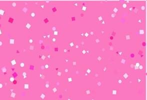 Light Pink vector layout with circles, lines, rectangles.