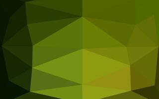Dark Green, Yellow vector abstract polygonal texture.