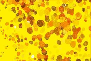 Light Orange vector background with liquid shapes.