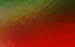 Light Green, Red vector triangle mosaic texture.