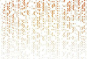 Light Orange vector pattern with spheres.