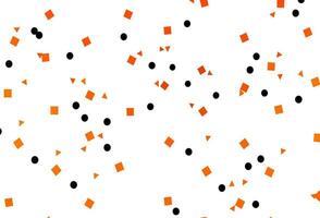 Light Orange vector pattern in polygonal style with circles.