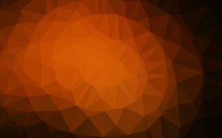 Dark Orange vector polygonal template.