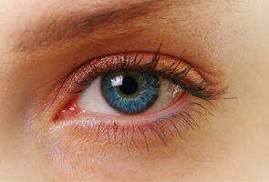 female eye closeup photo