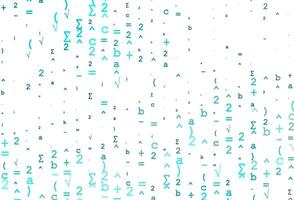 Light BLUE vector backdrop with algebra elements.