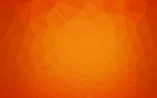 Light Orange vector abstract polygonal cover.