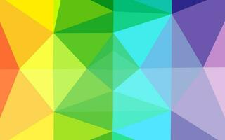 Light Multicolor, Rainbow vector polygonal template.