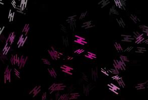 Dark Pink vector texture with colorful lines.