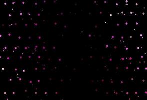 Dark Pink vector backdrop with lines, circles, rhombus.