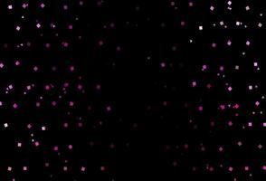 Dark Pink vector backdrop with lines, circles, rhombus.