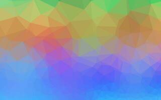 Light Multicolor, Rainbow vector shining triangular pattern.