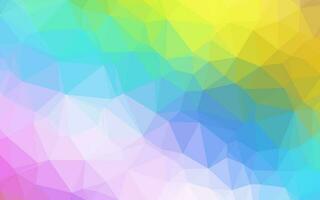 Light Multicolor, Rainbow vector polygonal pattern.