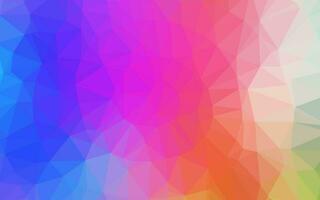 Light Multicolor, Rainbow vector shining triangular background.