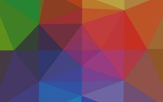 Light Multicolor, Rainbow vector abstract mosaic backdrop.