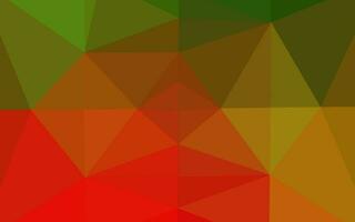 Light Green, Red vector blurry triangle pattern.