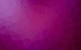Dark Purple vector polygon abstract backdrop.
