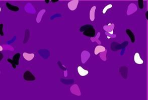 Light Purple vector template with memphis shapes.