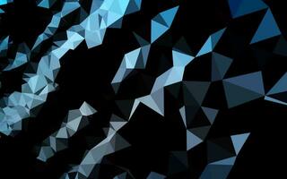 Dark BLUE vector polygon abstract layout.