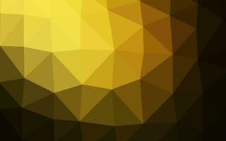 Dark Yellow, Orange vector polygon abstract backdrop.