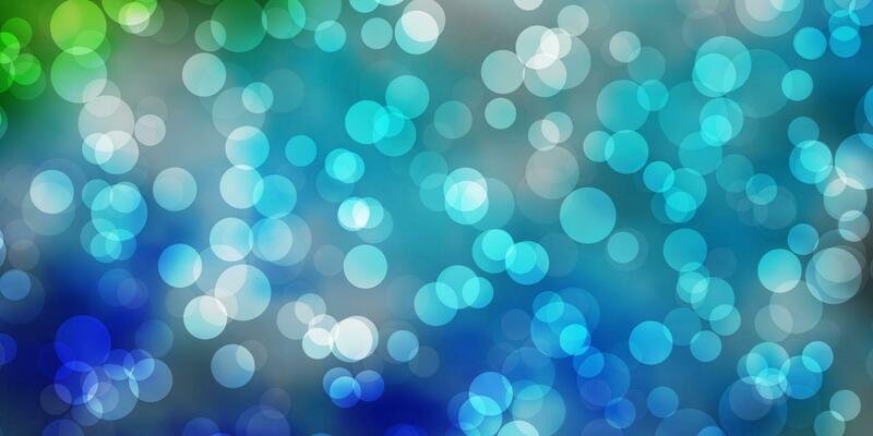 Light Blue, Green vector backdrop with circles.