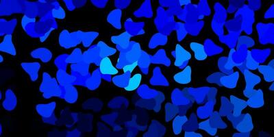 Dark pink, blue vector texture with memphis shapes.